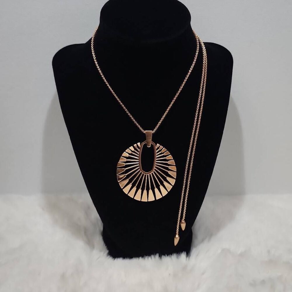 Kendra Scott Deanne Long Sunburst Pendant Necklace